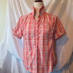 Mountain Hardwear Coral Plaid Shirt